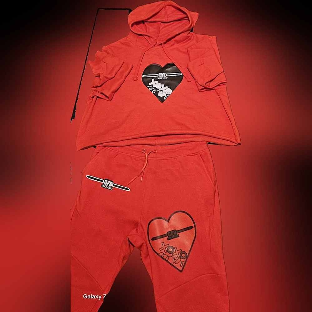 Crop top sweat suit